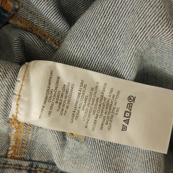 Free People We The Free Izzy Flare Raw Distressed Hem Jeans, Blue Trance, Sz 32 - Picture 14 of 16